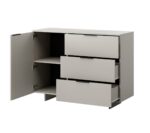 Alma Wooden Chest of Drawers Beige 120x41.5x90cm - Image 2