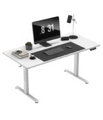 Desk Wooden White 118x60cm - Image 3