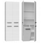 Topeshop NEL 1K DD BIEL bathroom storage cabinet White - Image 4