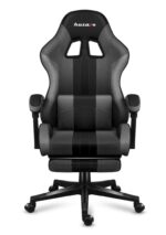 Huzaro Force 4.7 Artificial Leather Gaming Chair with Footrest Grey Mesh - Image 10