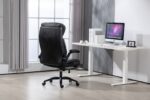 Office Chair with Fixed Arms Black Active Jet - Image 17