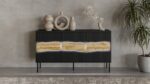 Cama INSERTO 3D chest of drawers 143.5x40x80 black + LED - Image 5