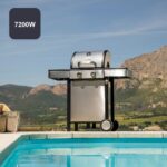 Black & Decker Gas Grill with Cast Iron Grill 50x41.5cm with 2 Burners 7.2kW - Image 6