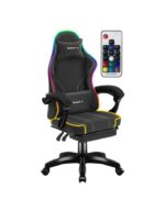 Huzaro HZ-FORCE 3.7 Artificial Leather Gaming Chair with RGB Lighting Black - Image 7