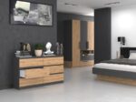 Wooden Chest of Drawers with 6 Drawers 138x40x77cm - Image 5