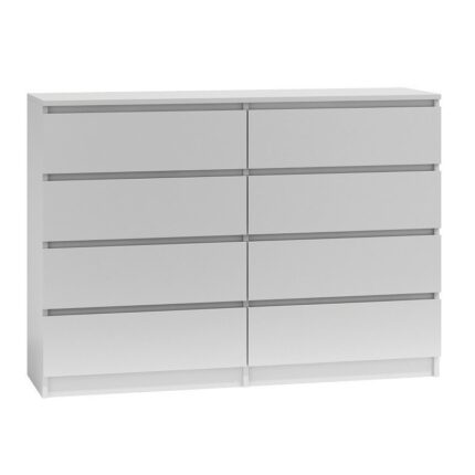 Wooden Chest of Drawers with 8 Drawers Biel 138x40x97cm