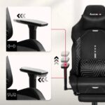 Huzaro Force 8.1 Fabric Gaming Chair with Adjustable Arms and Footstool Black - Image 3