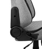 Aerocool Crown AeroWeave Fabric Gaming Chair with Adjustable Arms Ash Grey - Image 5