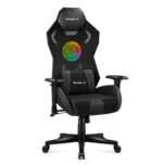 Huzaro Combat 7.6 Fabric Gaming Chair with Adjustable Armrests and RGB Lighting Black - Image 3