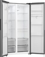Gorenje Side-by-Side Refrigerator 541lt NoFrost H178.6xW91.1xD61.5cm Gray NRS917E41XWD - Image 2