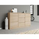 Sideboard 2d3s Wooden with Drawers Sonoma 120x40x97cm - Image 6