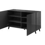 Cama sideboard 2D REJA graphite grey gloss/graphite grey gloss