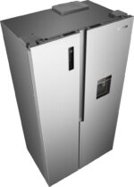 Gorenje Side-by-Side Refrigerator 541lt NoFrost H178.6xW91.1xD61.5cm Gray NRS917E41XWD - Image 6