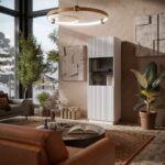 Cama LIVERTI display cabinet 59.5x42x178 white - Image 3