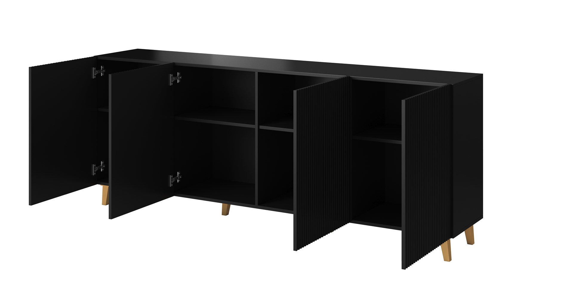 Cama Commode PAFOS 200x42x82 Black matt - Image 1