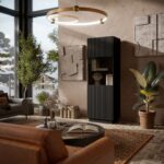 Cama LIVERTI display cabinet 59.5x42x178 black - Image 3