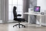 Office Chair with Fixed Arms Black Active Jet - Image 16