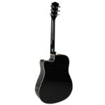 V-tone Semi-Acoustic Guitar Cutaway Black / Spruce - Image 3