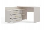 Corner Desk Dany Wooden Cashmere Beige 120x120x76cm - Image 7