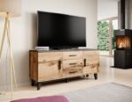 Cama sideboard LOTTA 150 2D3S wotan oak + mat black - Image 4