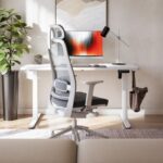 Electric Gaming Desk Leader Wooden White 140x70cm - Image 4