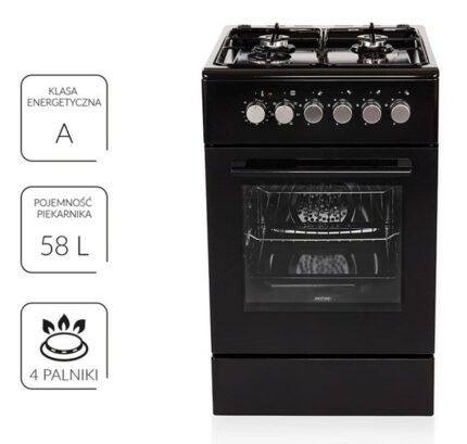 MPM Cooker 58lt W50cm. Black