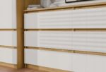 M6 MALWA CHEST OF DRAWERS 140 CM 6 DRAWERS OAK ARTISAN/WHITE - Image 11