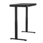Desk Wooden Black with Metal Legs & USB ports 140x70x50cm - Image 12