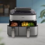 Philips Air Fryer with Double Detachable Bucket 9lt Silver NA555/00 - Image 8