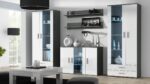 Cama sideboard 120 cm SOHO S7 grey/white gloss