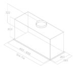 Elica Lane BL MAT/A/72 Ventilation Mechanism 72cm Black - Image 4