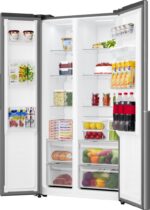 Gorenje Side-by-Side Refrigerator 541lt NoFrost H178.6xW91.1xD61.5cm Gray NRS917E41XWD - Image 10