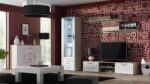 Cama living room sideboard UNI sonoma oak/white gloss - Image 3