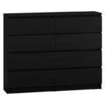 Czern Wooden Chest of Drawers with 8 Drawers CZERŃ 120x40x97cm - Image 2