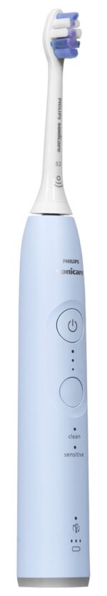 Philips Electric Toothbrush with Pressure Sensor and Travel Case HX7406/02 Light Blue - Image 2