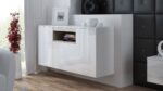 Cama sideboard VIVA 150 white/white gloss + sonoma oak - Image 3