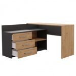 Desk Dany Wooden Brown 120x50cm - Image 2