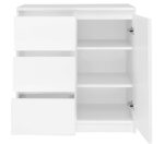 Sideboard with Drawers White 200x40x75cm - Image 3