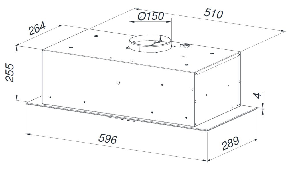 Maan Ares 60 Soft Touch Ventilation Mechanism 60cm Black - Image 1