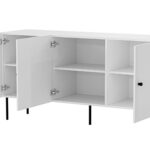3D chest of drawers PALAZZO BIS 151x40x75 white matt