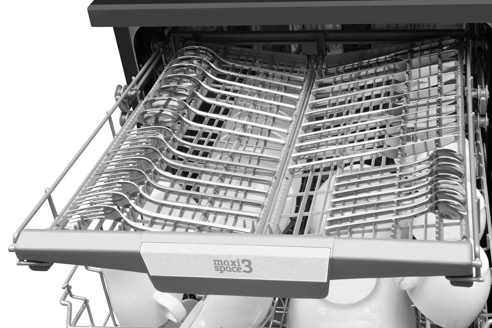 Amica DFM66B8EOqBH 60 cm freestanding dishwasher black - Image 1
