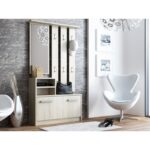 Gar Entry Furniture with Mirror / Hanger & Shoe Rack Sonoma 85x24x180cm - Image 2