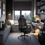 Huzaro Force 8.1 Fabric Gaming Chair with Adjustable Arms and Footstool Black - Image 8