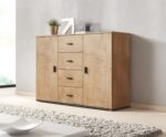 Cama living room sideboard UNI lefkas oak/black - Image 4