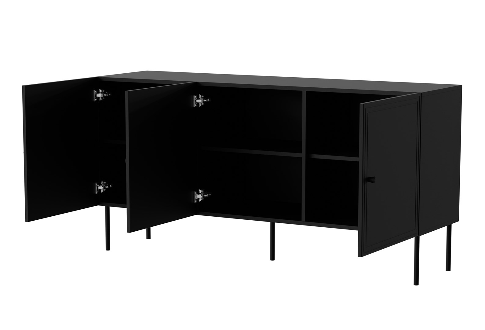 Cama 3D chest of drawers PALAZZO BIS 151x40x75 matte black - Image 1