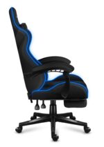 Huzaro Force 4.7 Artificial Leather Gaming Chair with RGB Lighting and Footrest Grey Mesh - Image 5