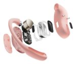 Shokz OpenFit Air Open Ear Bluetooth Handsfree Ακουστικά με Αντοχή στον Ιδρώτα και Θήκη Φόρτισης Ροζ - Image 3