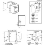 Electrolux Cooker 57lt with Ceramic Hobs W50cm. White - Image 3