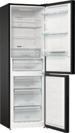 Gorenje Fridge-Freezer 300lt NoFrost H185xW60xD59.25cm Black NRK6192ABK4 - Image 2