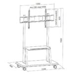 Techly ICA-TR31 ICA-TR31 TV Mount Floor up to 120" and 150kg - Image 3